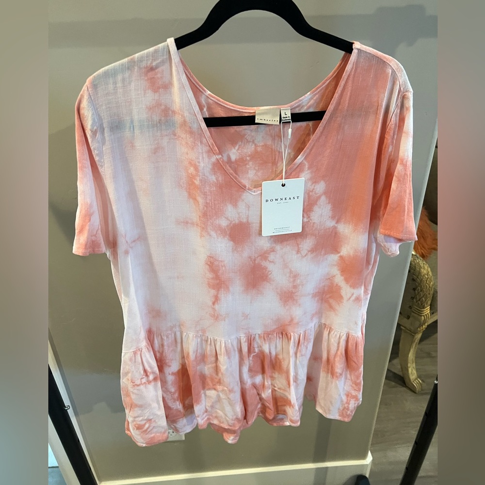 Down east tie dye top NWT
